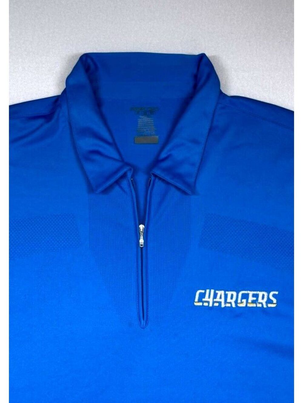Vintage Reebok NFL Los Angeles Chargers 1/4 Zip Polo Shirt Mens XXL